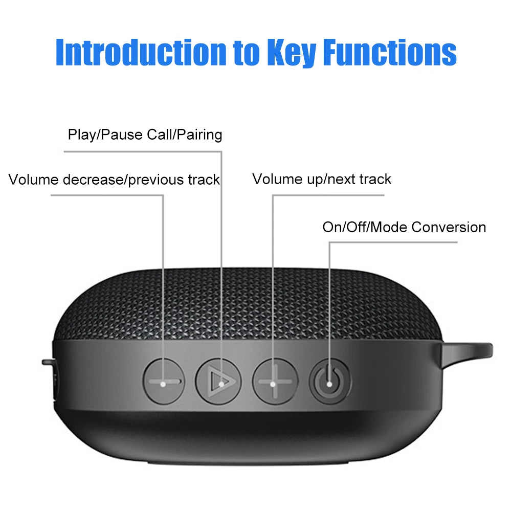 Bicycle Wireless Speaker Waterproof Bluetooth-compatible Portable Speaker